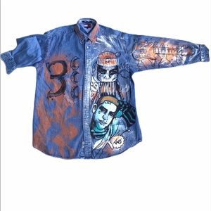 Custom Dom f*ke Tommy Hilfiger Denim button up
